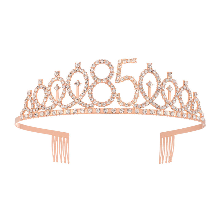 Damer krystall dekorert tiara med elegant design Skanto