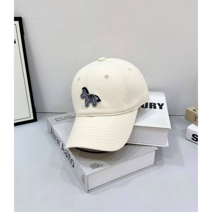 Kvinne Playful Brodert Pony Baseball Caps Skanto