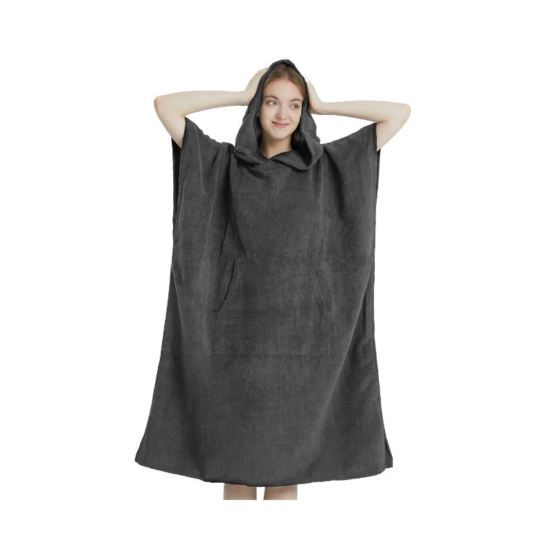 Fluffy Hettebadponcho Skanto