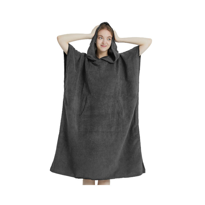 Fluffy Hettebadponcho Skanto