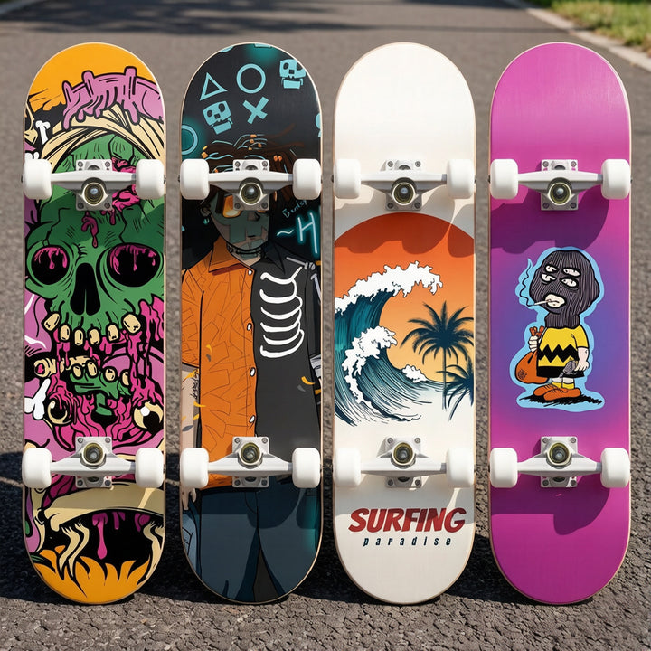 Skateboard med Galaxy Design Skanto