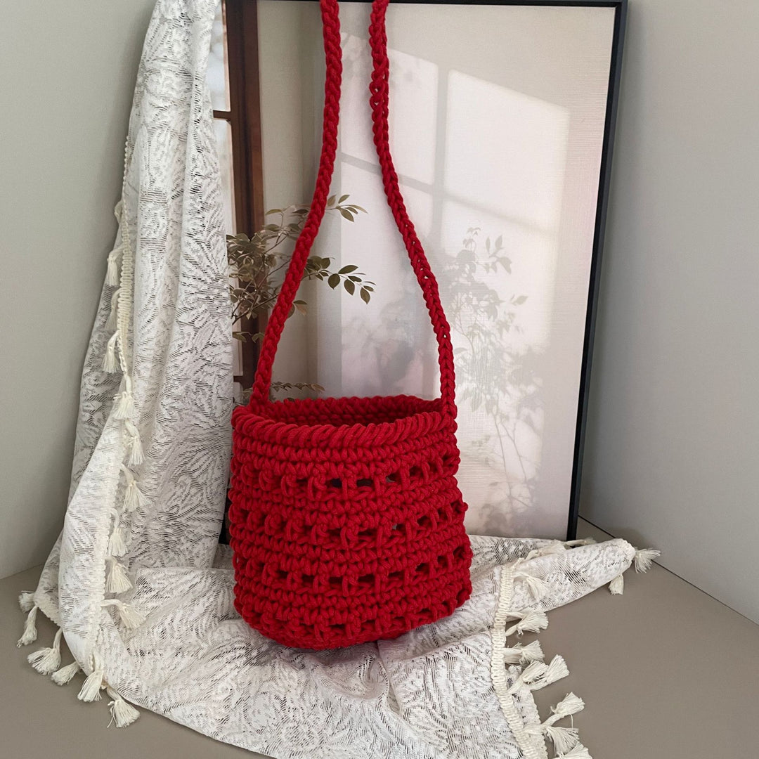 Makramee Håndveske i Boho-stil Skanto