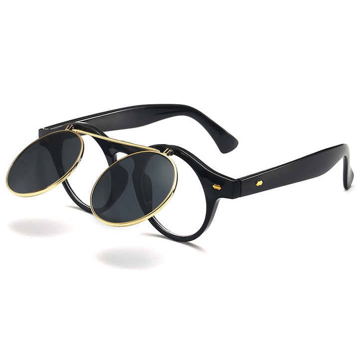 Dame elegant solbrille med dobbelt ramme Skanto