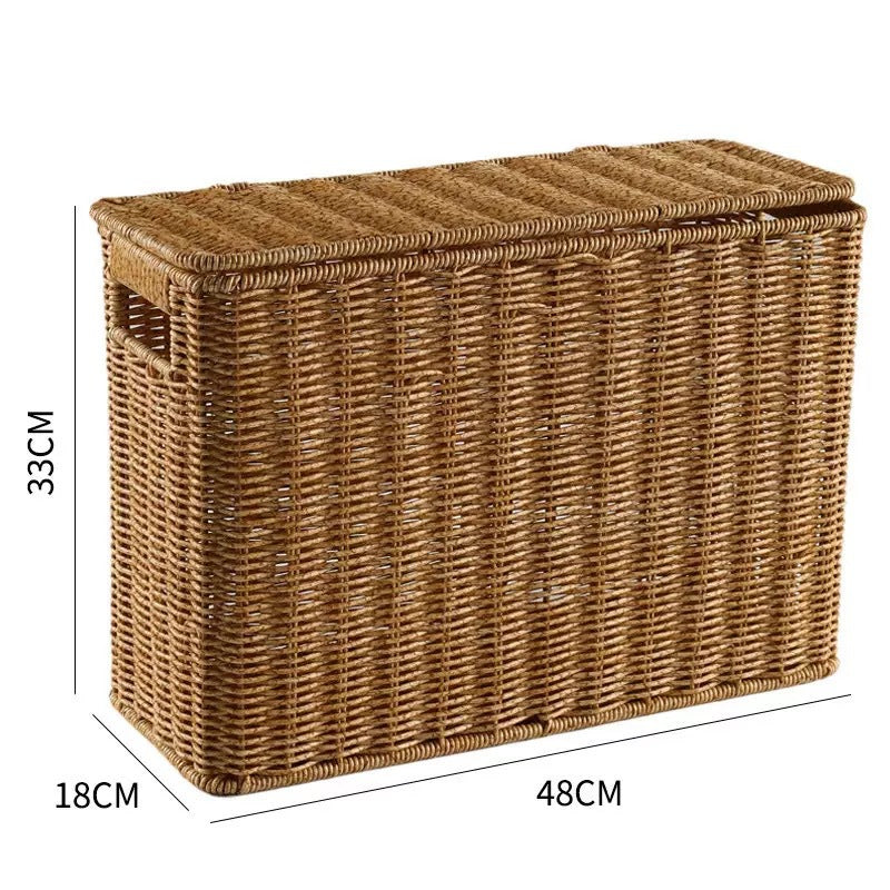 Unisex dekorativ Rattan oppbevaringsboks Skanto