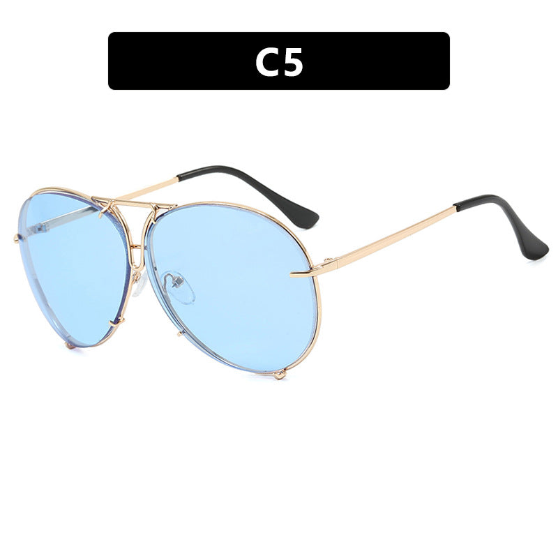 Women's Aviator Sunglasses with Stylish Metal Frame and UV Protection Skanto