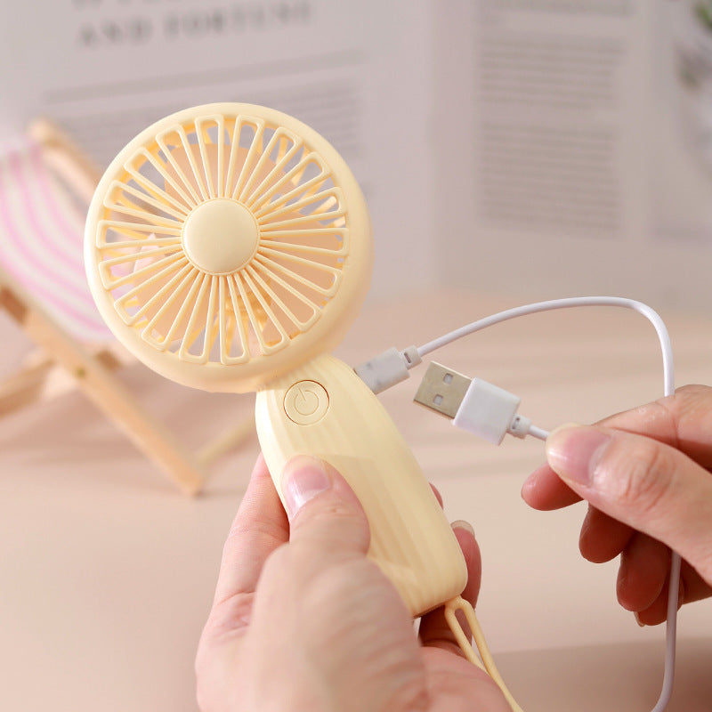 Kvinners bærbare mini håndholdte vifte med ergonomisk håndtak Skanto