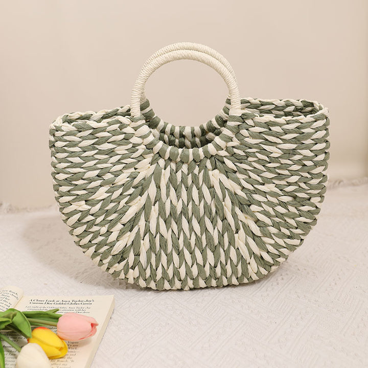 Stylish basket bag with round handle Skanto
