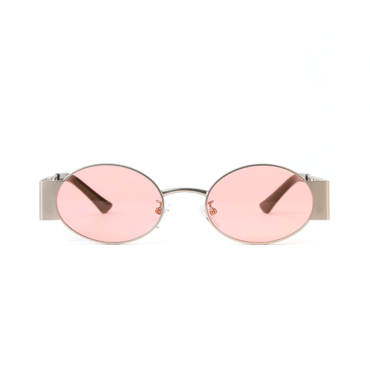 Dame moteriktig rund solbrille med eksepsjonelt design Skanto