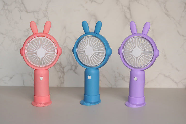 Unisex Bærbar Mini-vifteen med ergonomisk design og dyreører Skanto