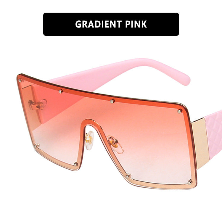 Women's geometric oversized sunglasses with gradient lenses Skanto