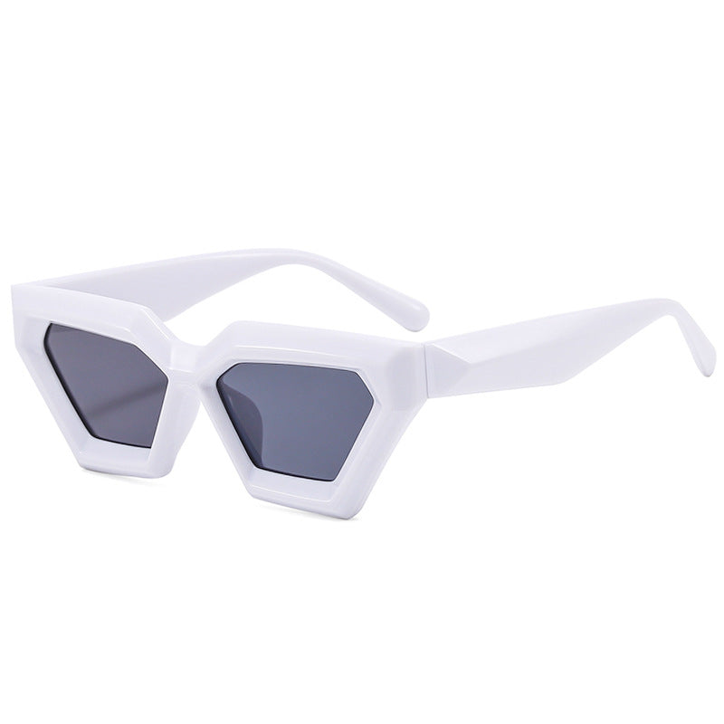 Dame Geometrisk Solbrille med moderne design Skanto