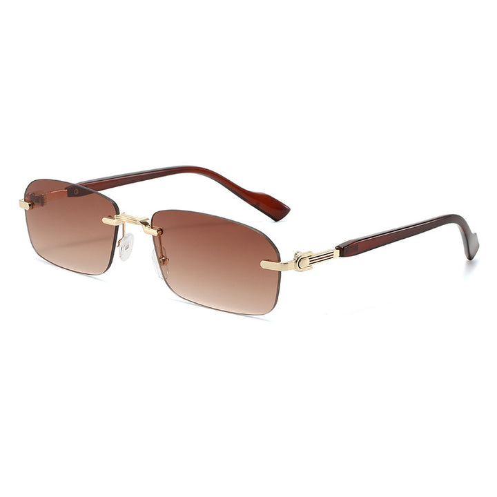 Men's Sleek Geometric Frame Sunglasses Skanto