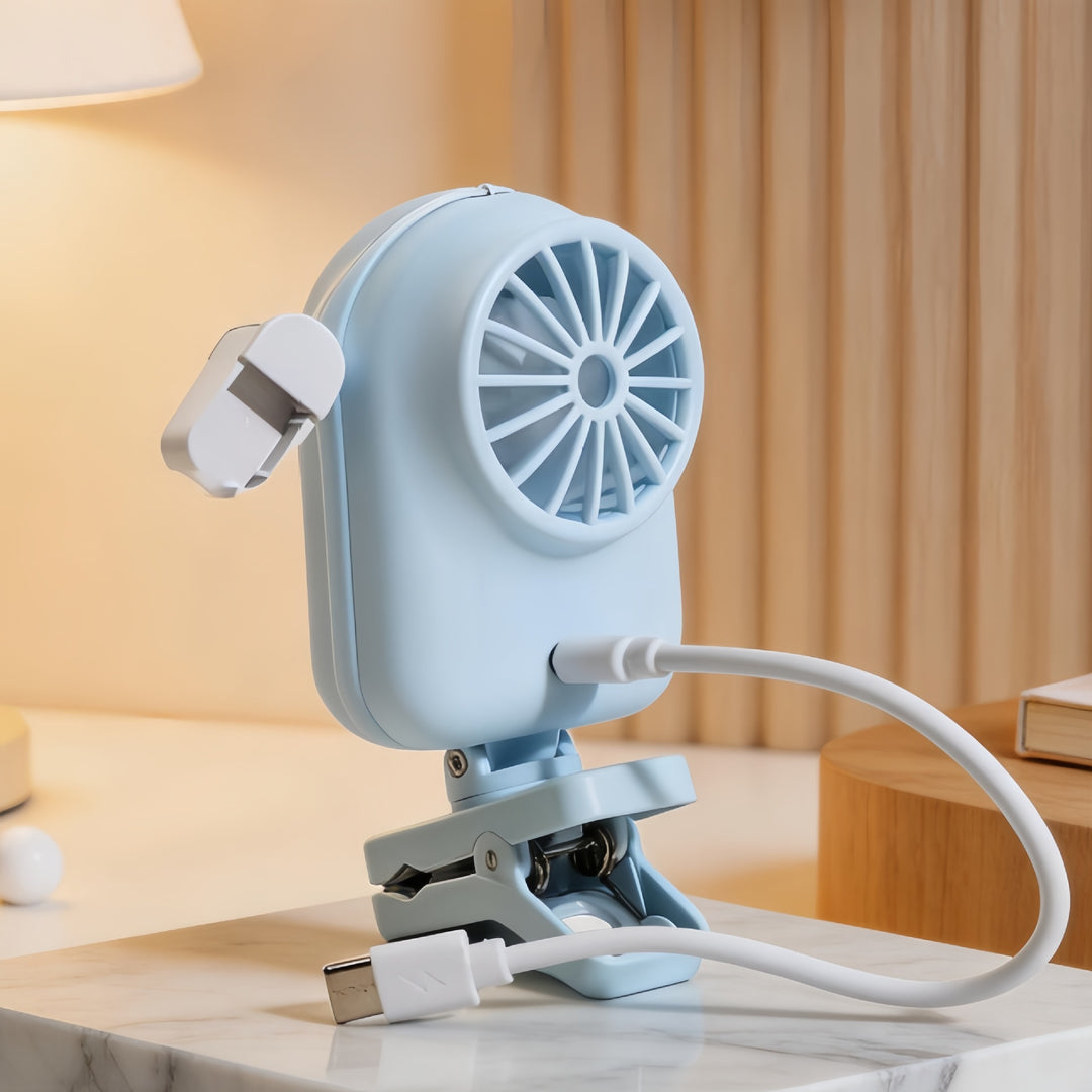 Bærbar Mini Vifte med Usb-tilkobling og Justerbar Hastighet Skanto