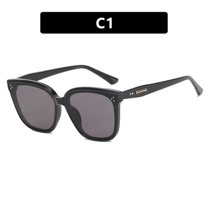 Women's modern oversized sunglasses with elegant, wide frame Skanto