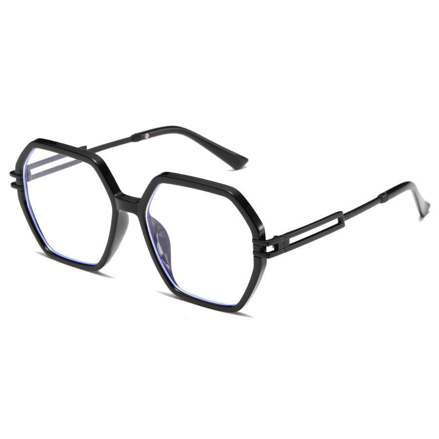 Dame moteriktig solbrille i avantgardistisk heksagon-design Skanto