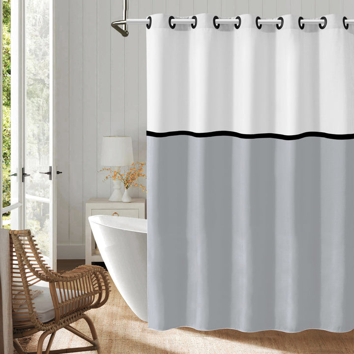Moderne Geometrisk Design Dusjforheng Skanto