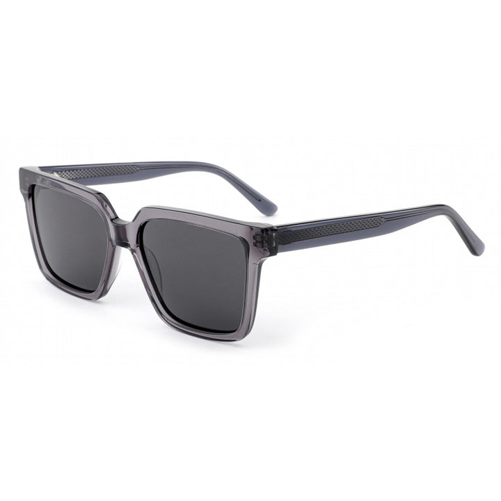 Dame kvadratisk solbrille med moderne plastikkramme og UV-beskyttelse Skanto