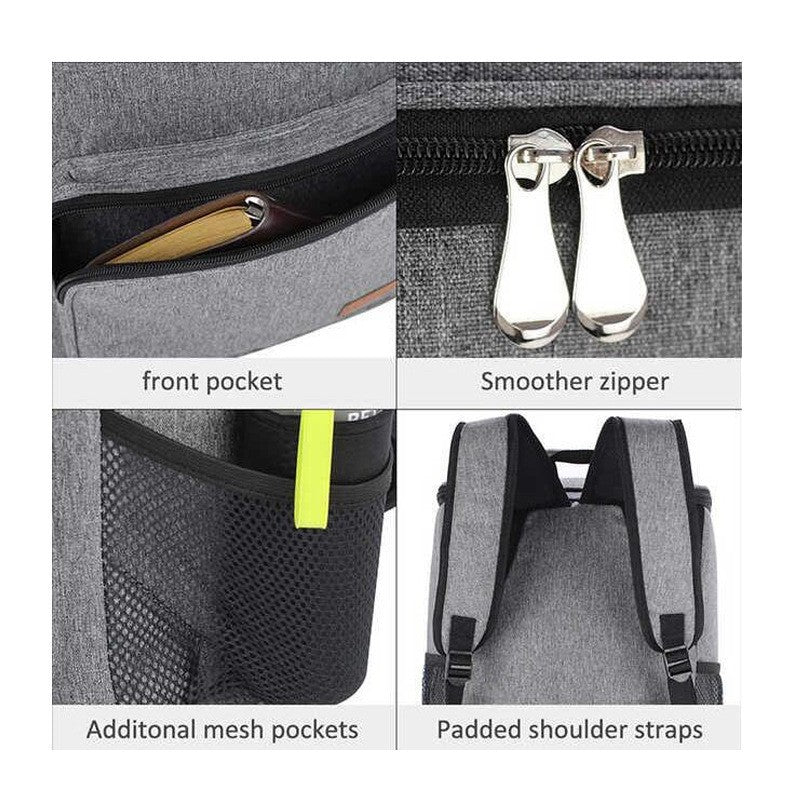 Unisex insulated cooler backpack with large main compartment, front pocket, and silky thermal insulation Skanto