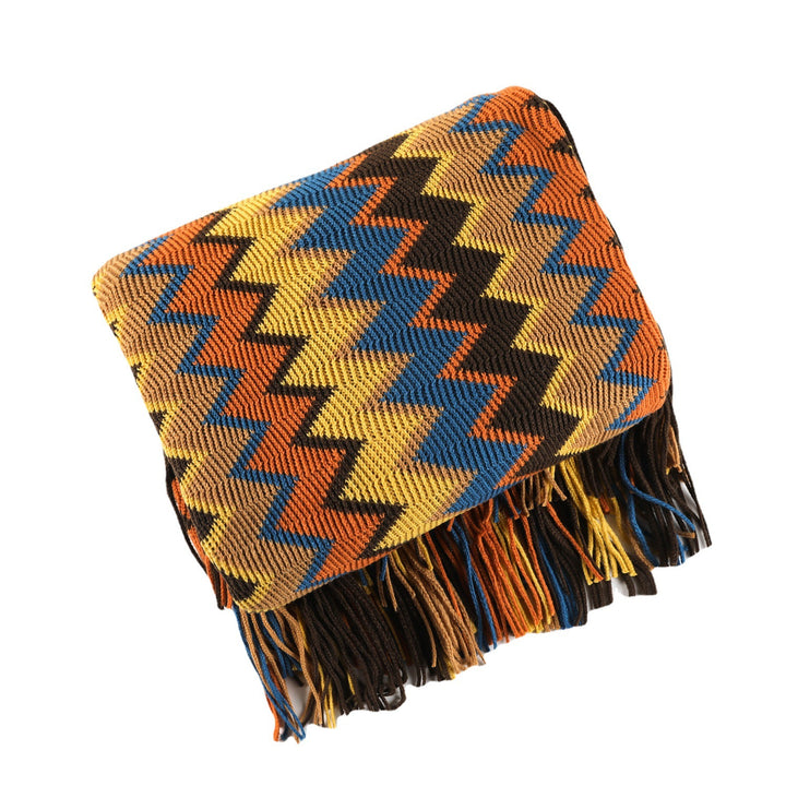Damer Zigzag Mønster Blanket Skanto