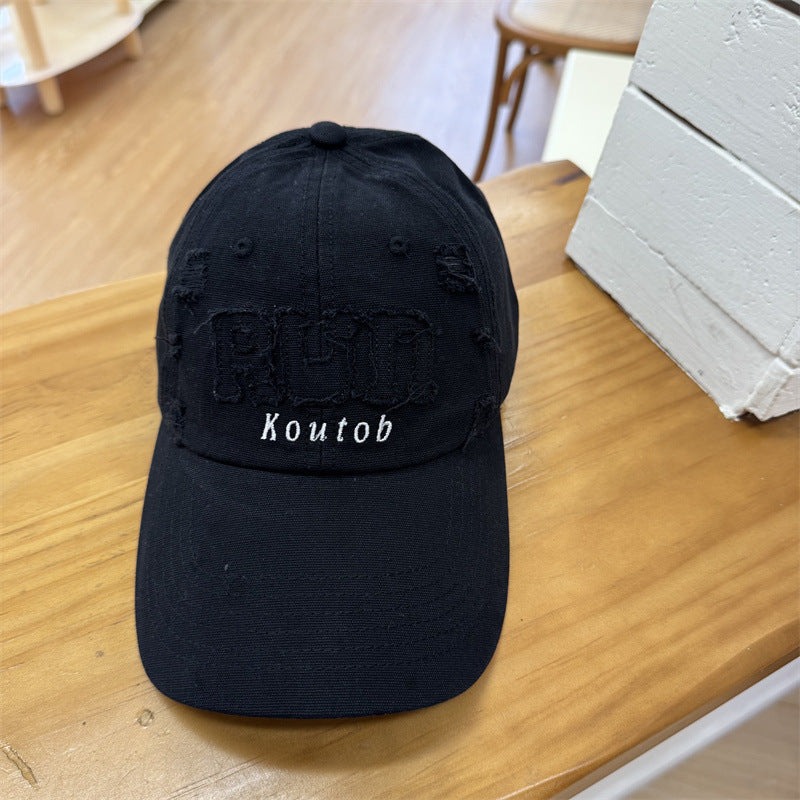 Men's Distressed Embroidered Baseball Cap Skanto
