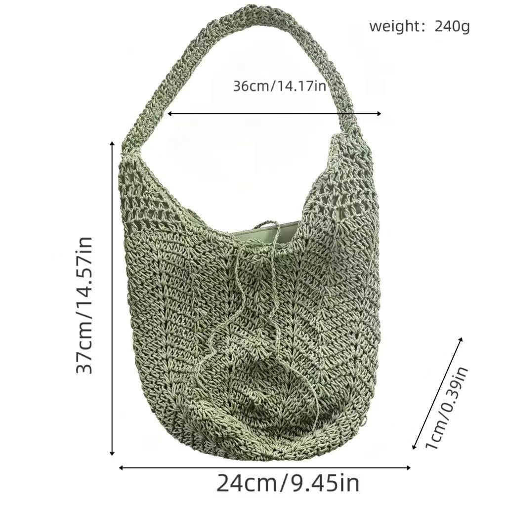 Håndlagd makramee shopper-veske Skanto