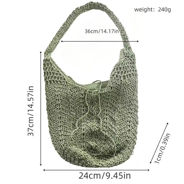 Håndlagd makramee shopper-veske Skanto