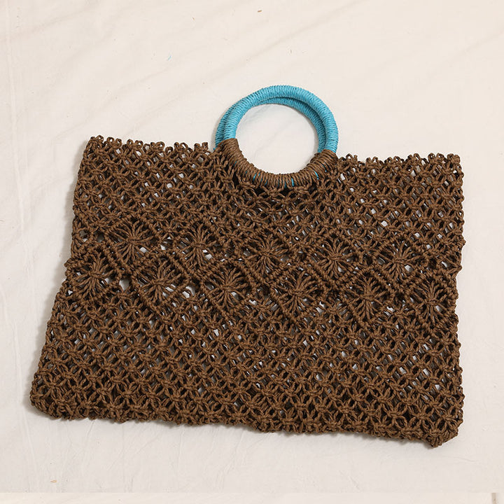 Elegant and Handmade Macrame Basket Bag Skanto