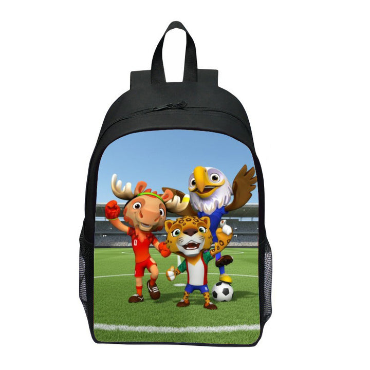 Ryggsekk med iøynefallende sportmotiv Skanto