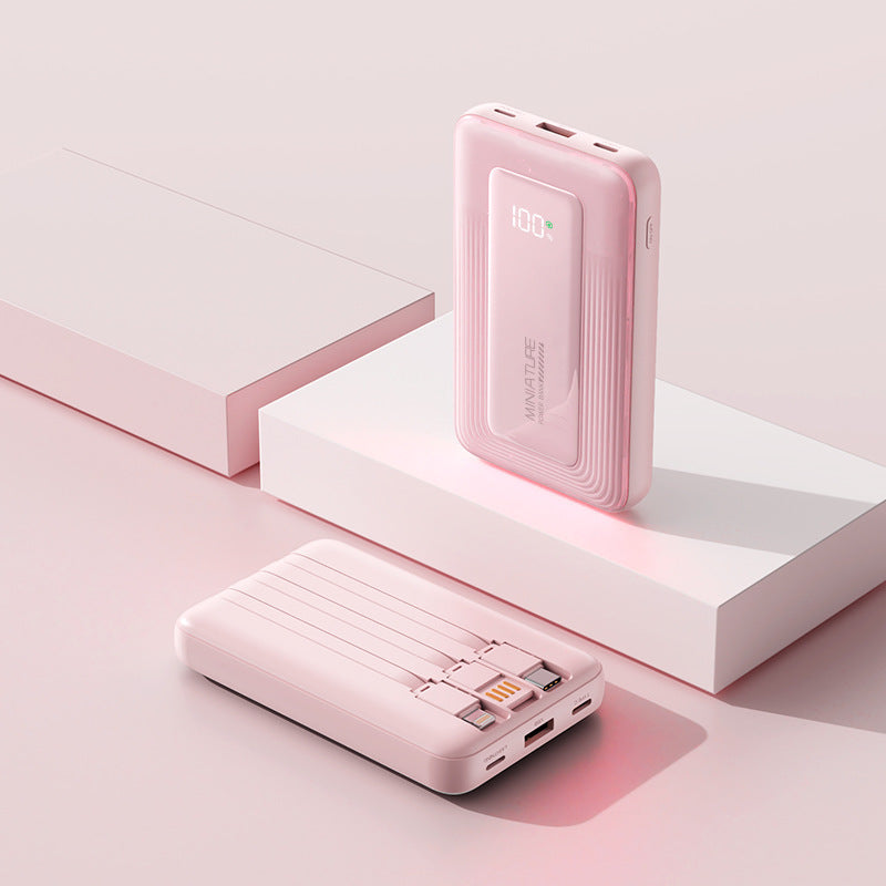 Bærbar powerbank med digital kapasitetsvisning og to USB-porter Skanto