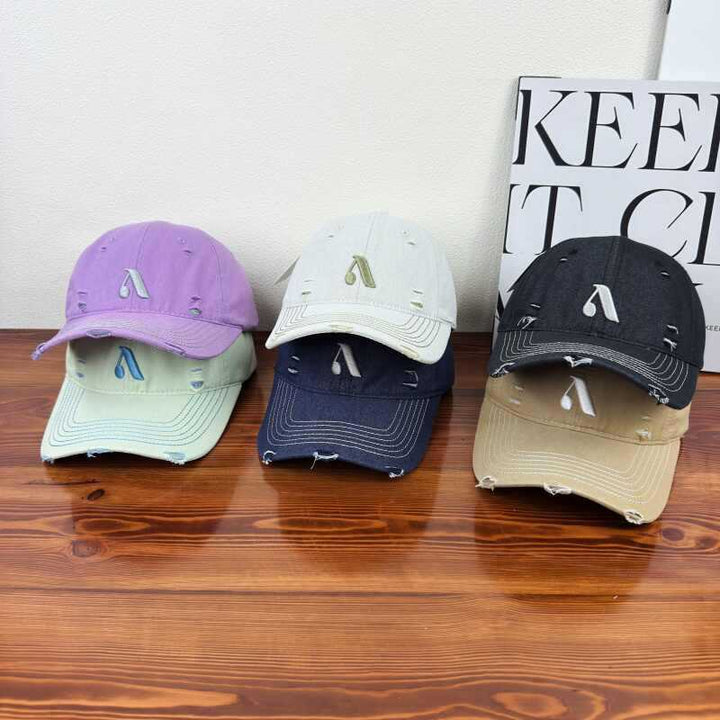 Herre Slitt Denim Stil Caps Skanto