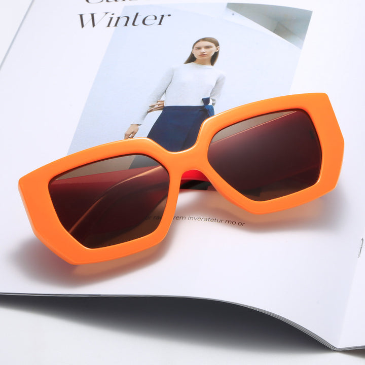Damer Ekstravagant Geometrisk Solbrille Skanto