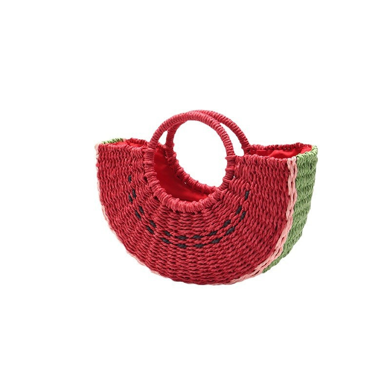 Handmade Basket Bag in Watermelon Design Skanto