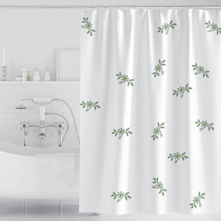 Kvinne Vintage Blomstertrykk Dusjforheng Skanto