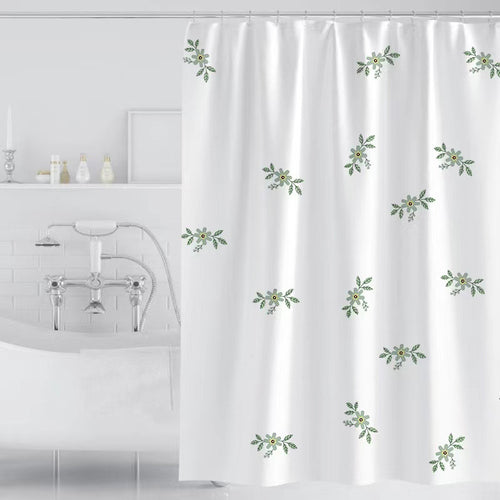 Kvinne Vintage Blomstertrykk Dusjforheng Skanto
