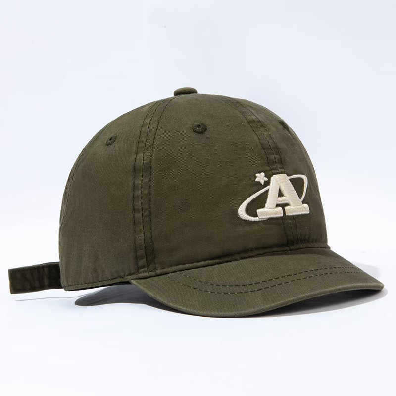 Herre Casual Brodert Canvas Caps Skanto