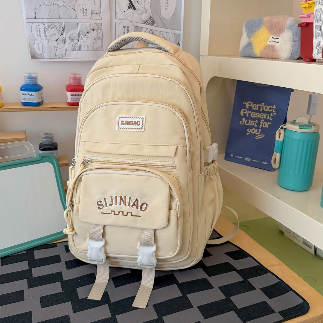 Multi-lomme Casual Skole Rygsekk
