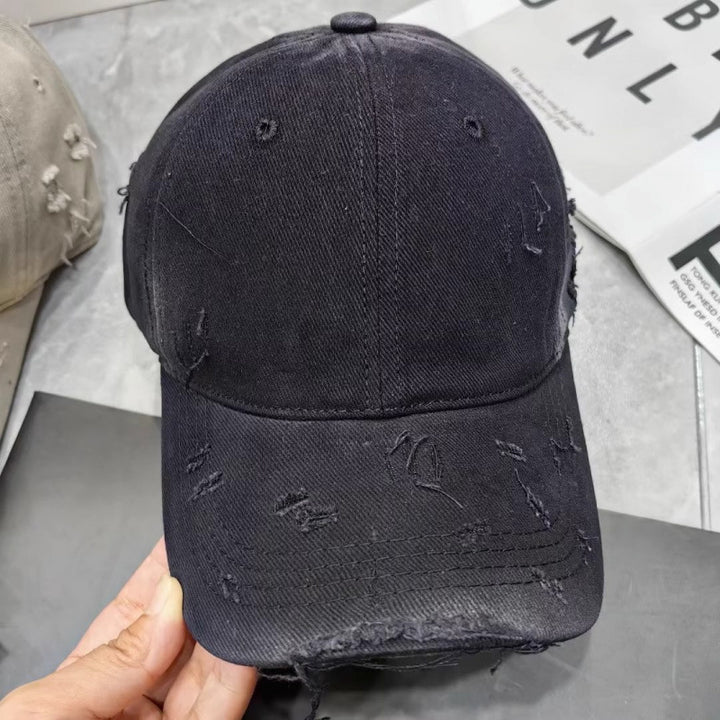 Herre Slitt Denim Baseball Caps Skanto