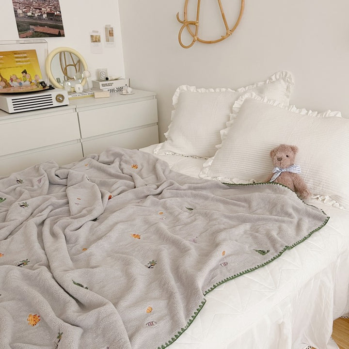 Unisex Myk Snuggle Teppe med Unik Dyremønster Skanto