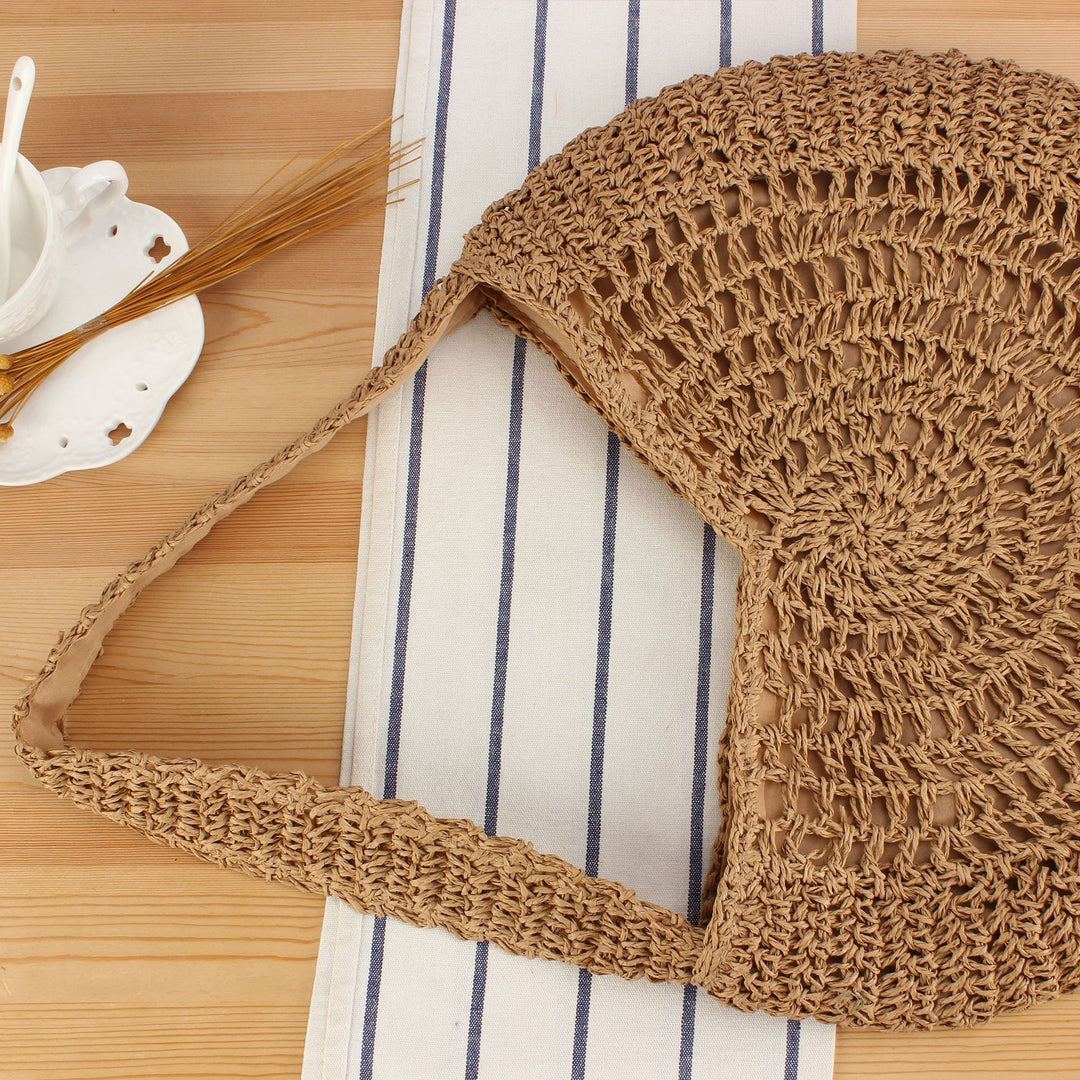 Flettet skulderveske i modern boho-design Skanto