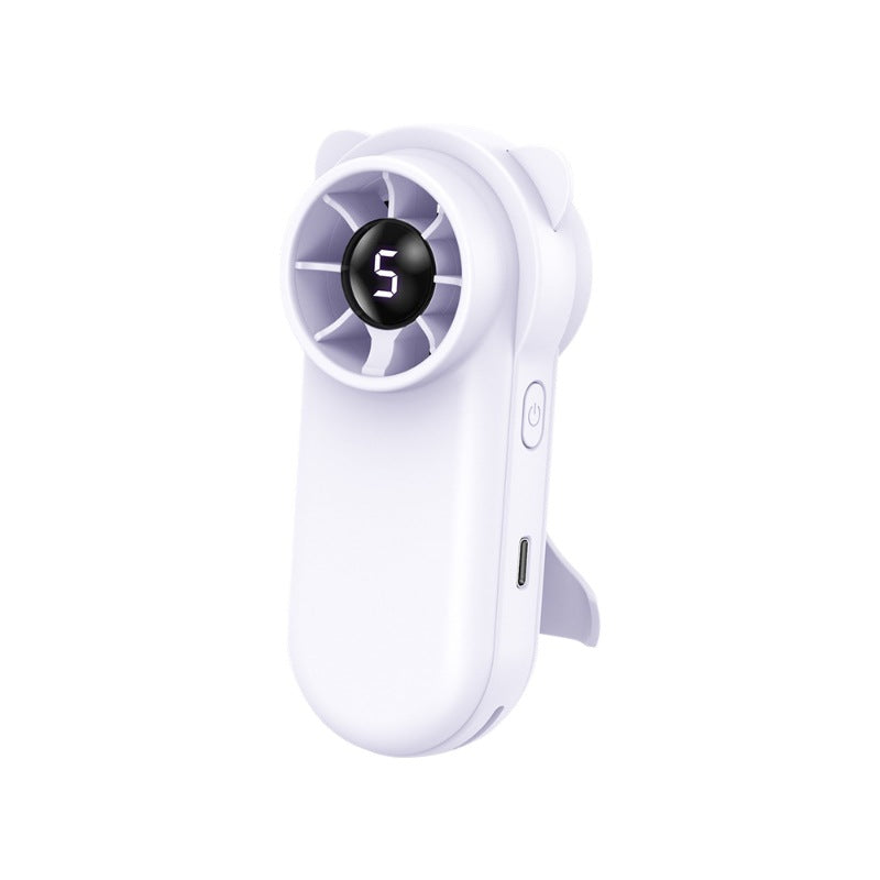 Unisex Bærbar Mini-vifte med LED-skjerm Skanto