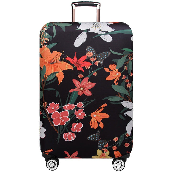 Dame Hardkoffert med elegant mønsterprint Skanto