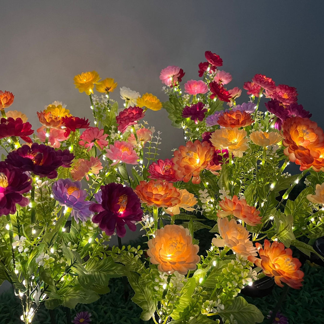 Solar Hagepæl Kunst Blomst LED Sti Dekor Skanto