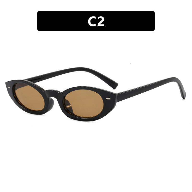 Women's Cat-Eye Sunglasses with Modern Transparent Frame Skanto