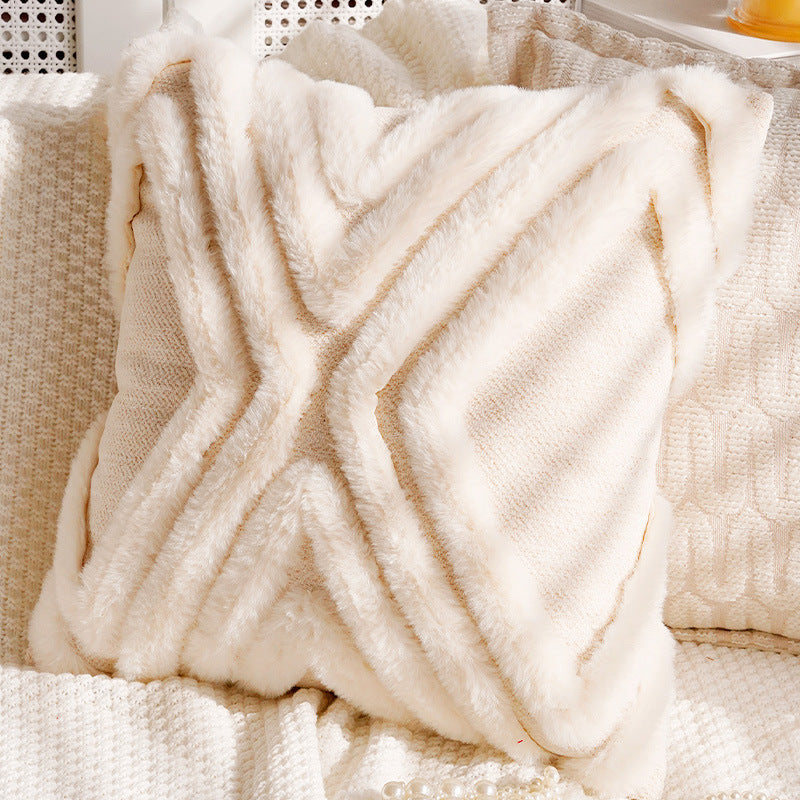 Damer Strukturert Putetrekk med Elegant Stripet Design Skanto