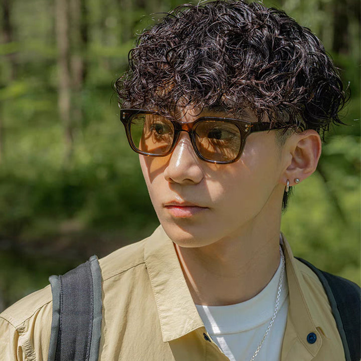 Men's Retro Square Sunglasses Skanto