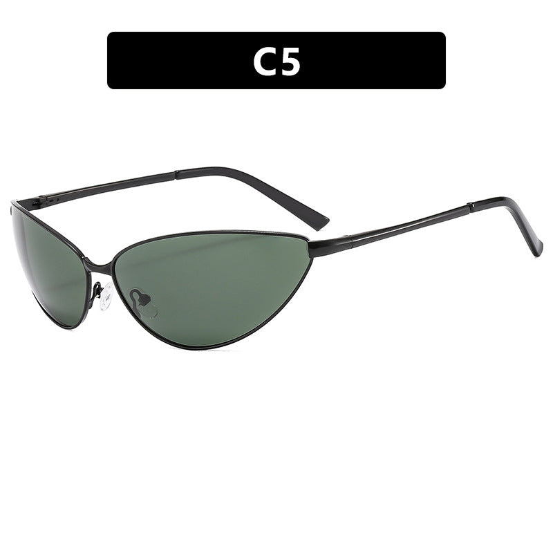 Women's Cat-Eye Sunglasses with Modern Metal Frame Skanto