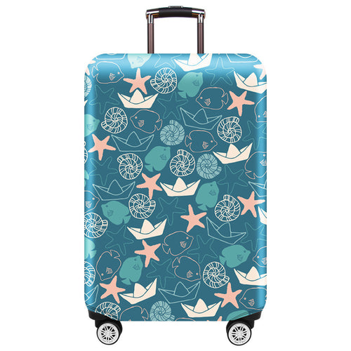 Dame Hardshell koffert med maritimt motiv Skanto