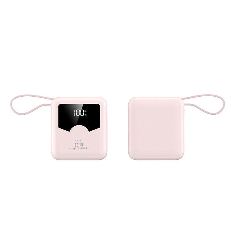 Bærbar powerbank med digitalt ladelys og hurtigladingsfunksjon Skanto