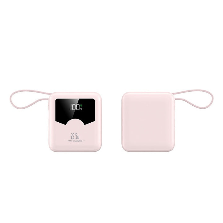 Bærbar powerbank med digitalt ladelys og hurtigladingsfunksjon Skanto