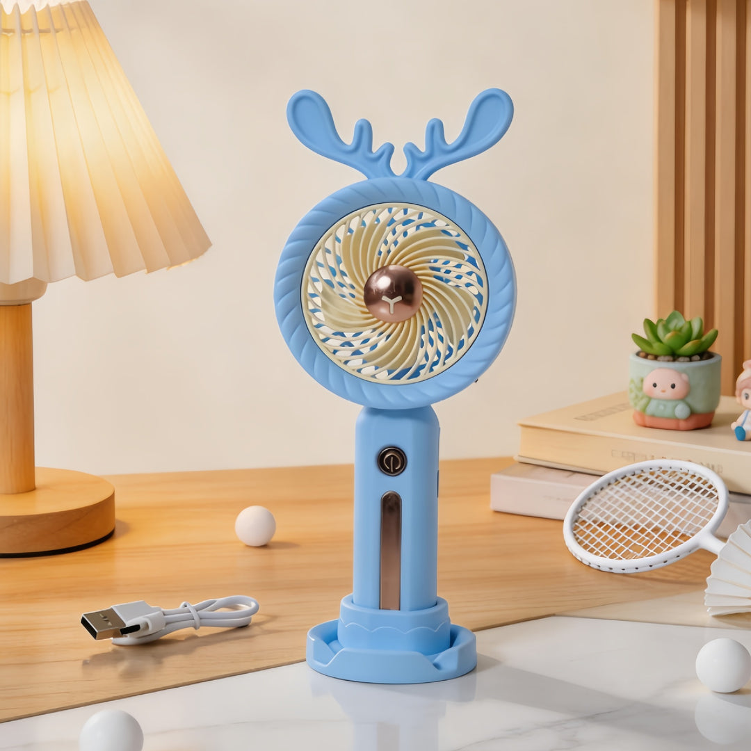 Dame Bærbar Håndvifte med kreativt Gevir-Design Skanto